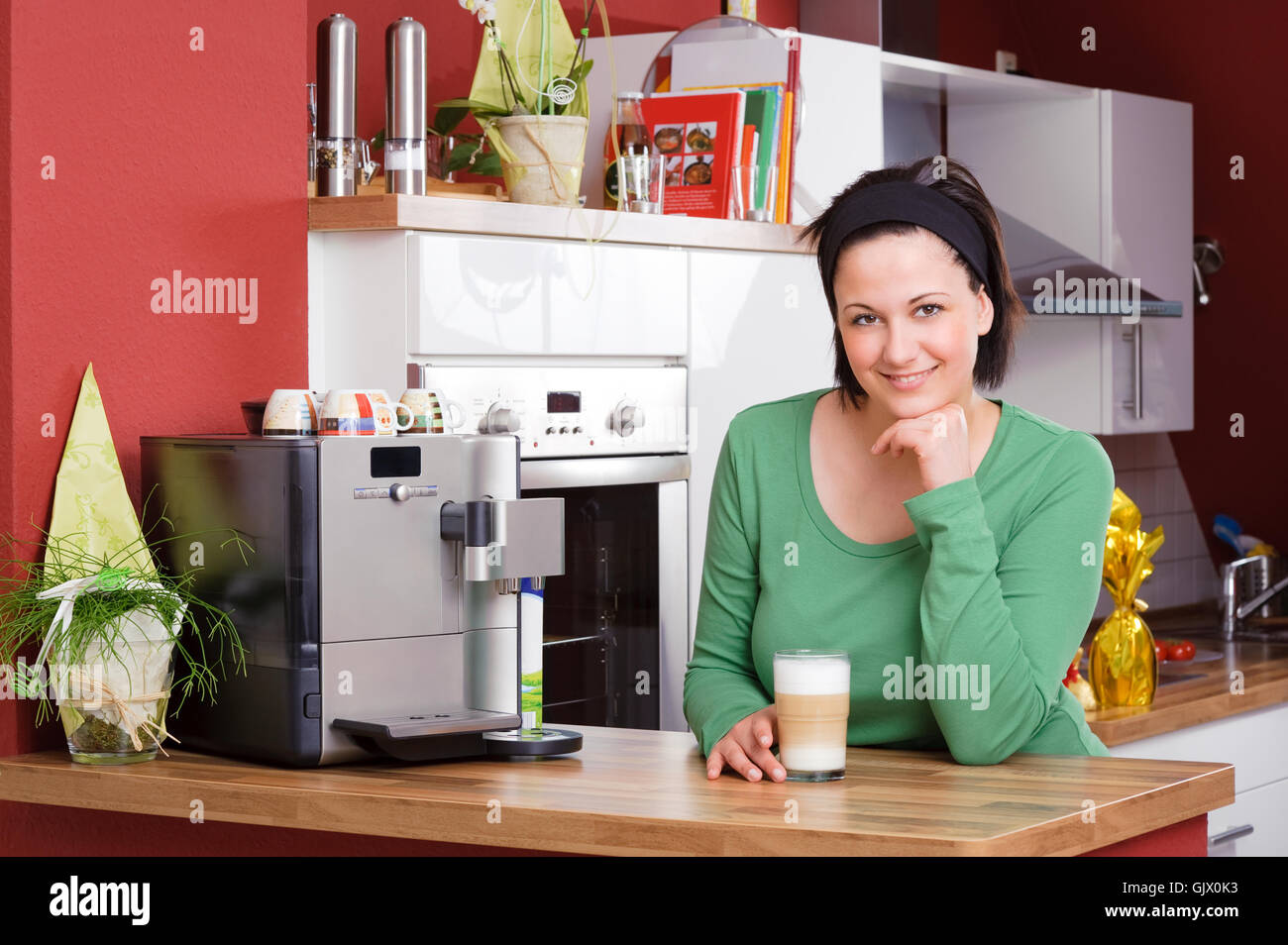 waitress gastronomy kitchen Stock Photo