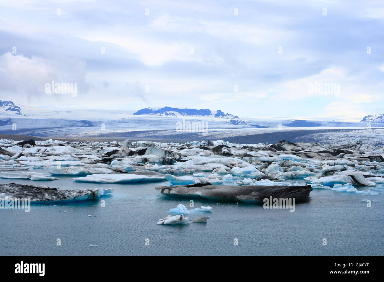 iceland glacier lagoon Stock Photo