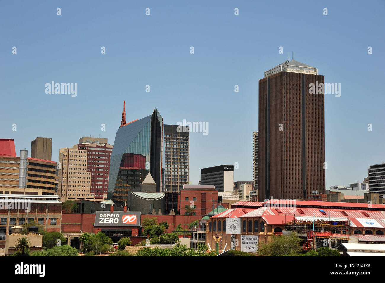Glass building johannesburg south africa hires stock photography and