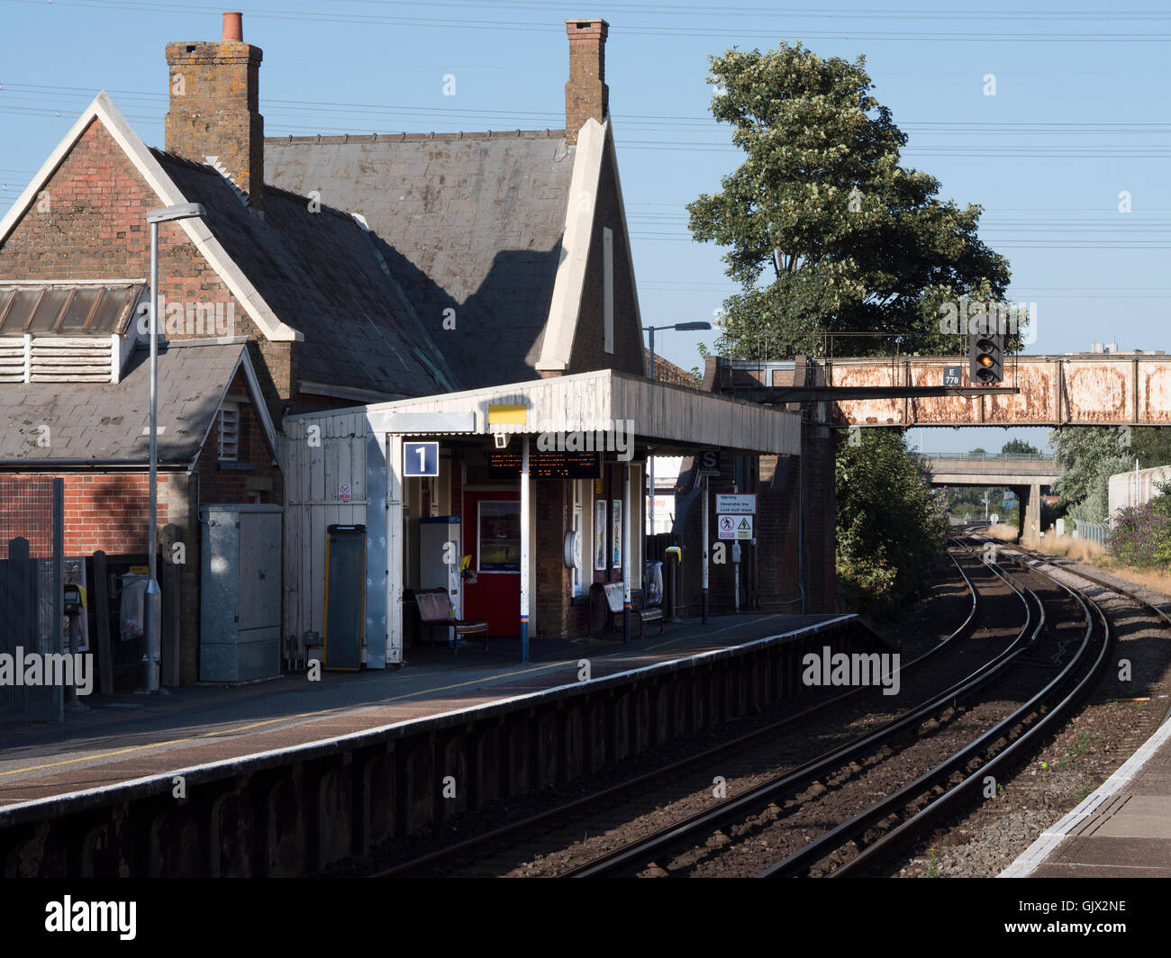 Totton Railway Station, Totton, Hampshire, England, UK Stock Photo