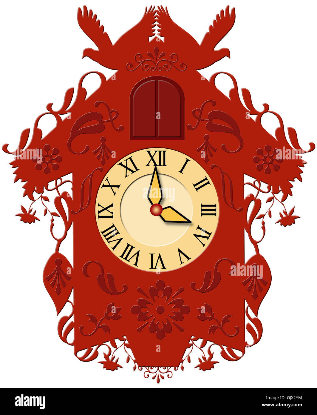 Red cuckoo clock hires stock photography and images Alamy