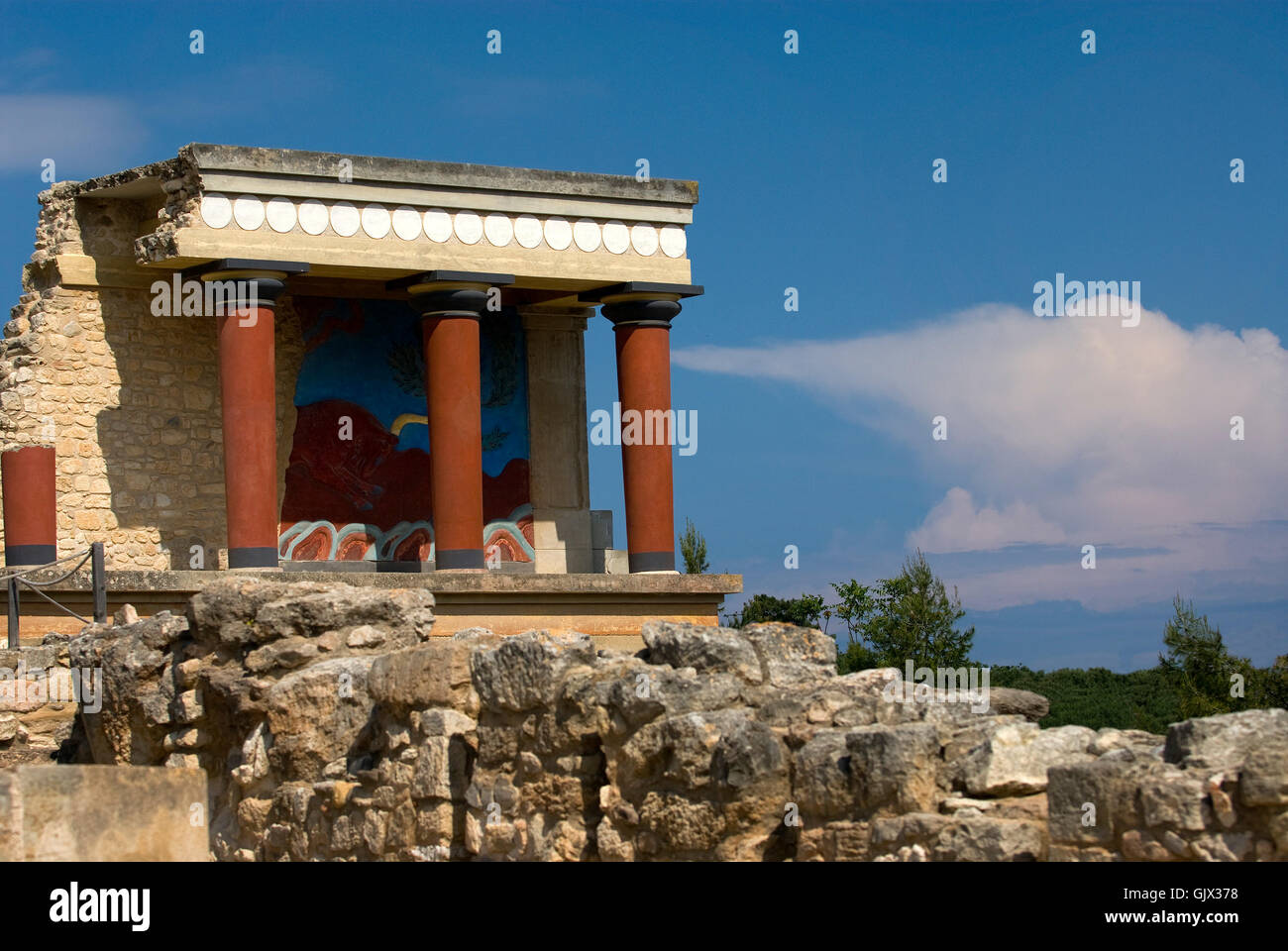 palace crete travel Stock Photo