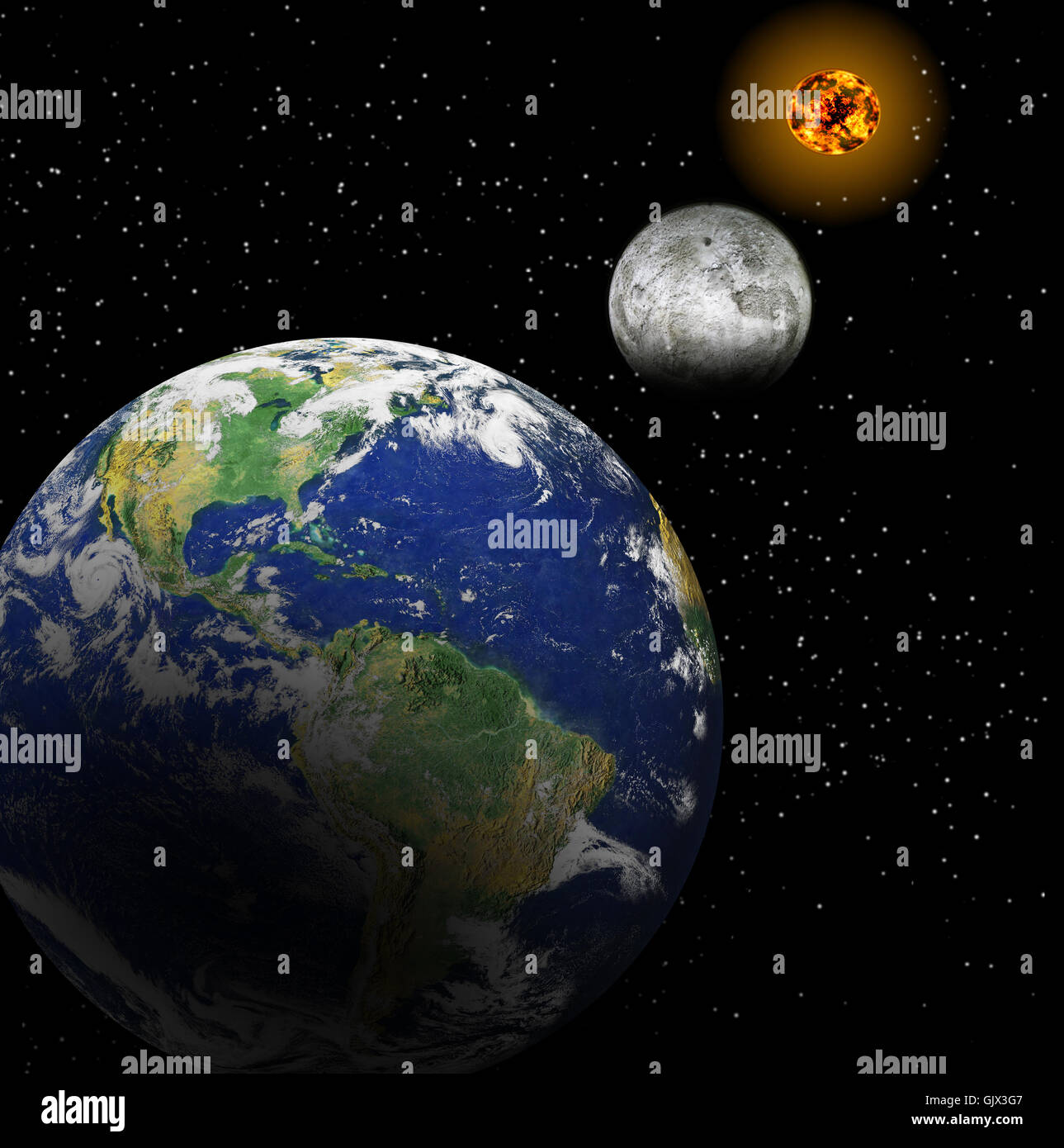 Sun Earth Moon Orbit Model