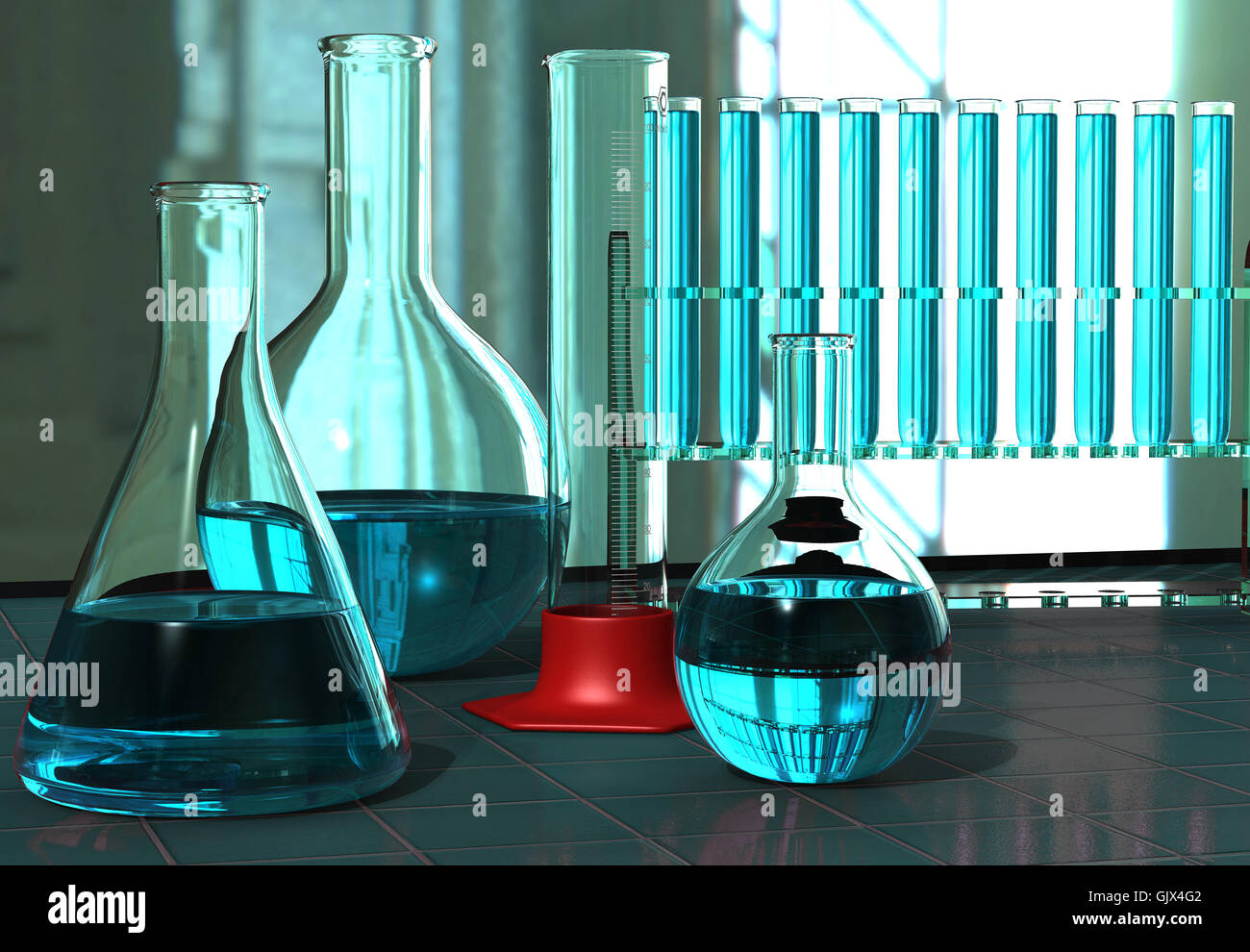 chemistry lab Stock Photo