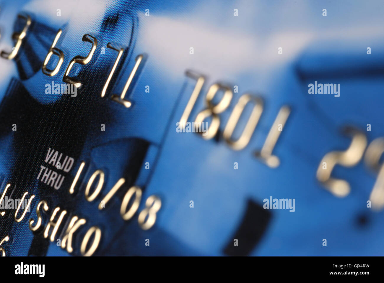 Credit card background Stock Photo