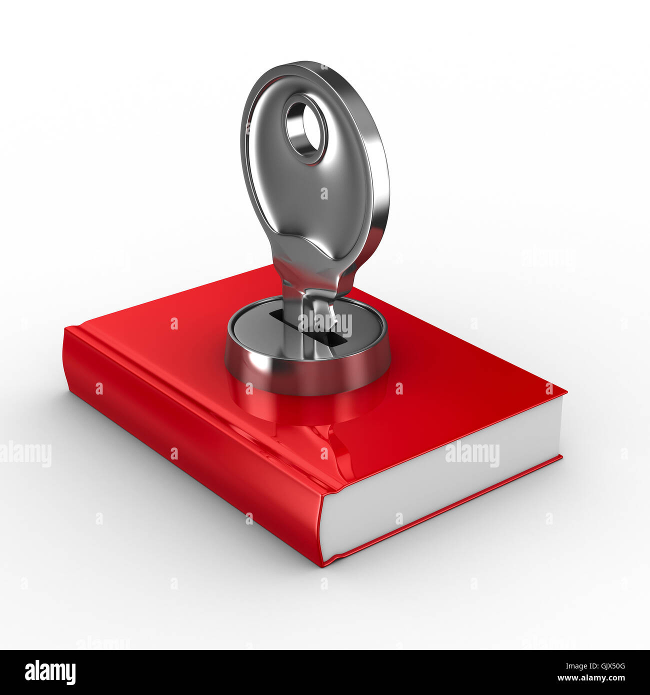 Closed book on white background. Isolated 3D image Stock Photo Alamy