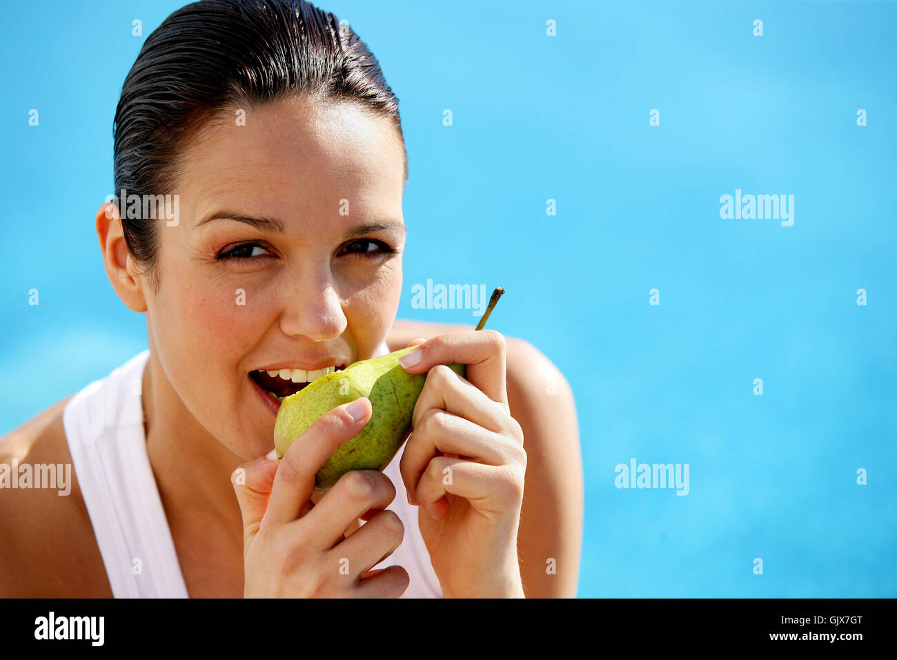 woman vitamins vitamines Stock Photo - Alamy