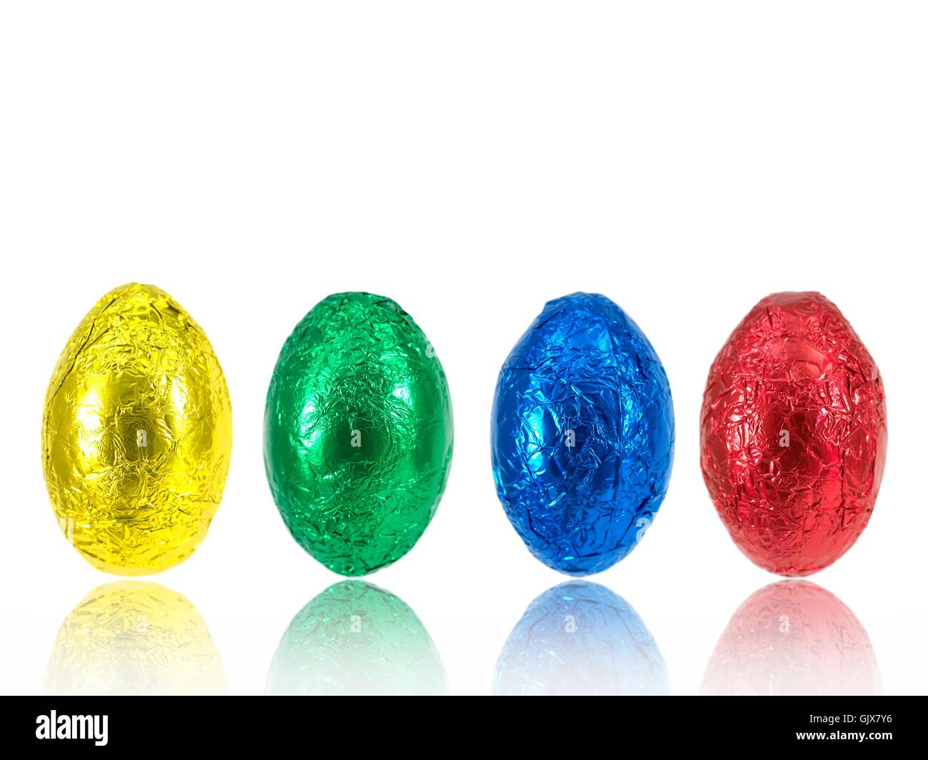 Chocolate Easter Eggs Stock Photo