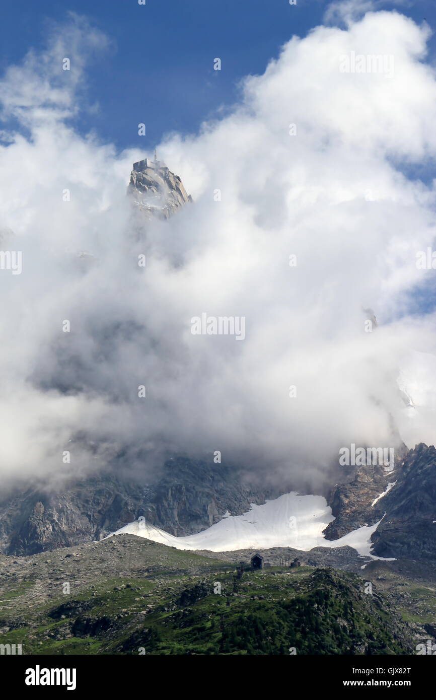 View of Aiguille Du Midi, France Stock Photo - Alamy