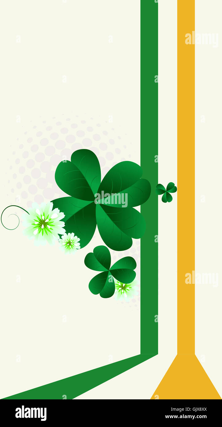St.Patrick's Day post card Stock Photo
