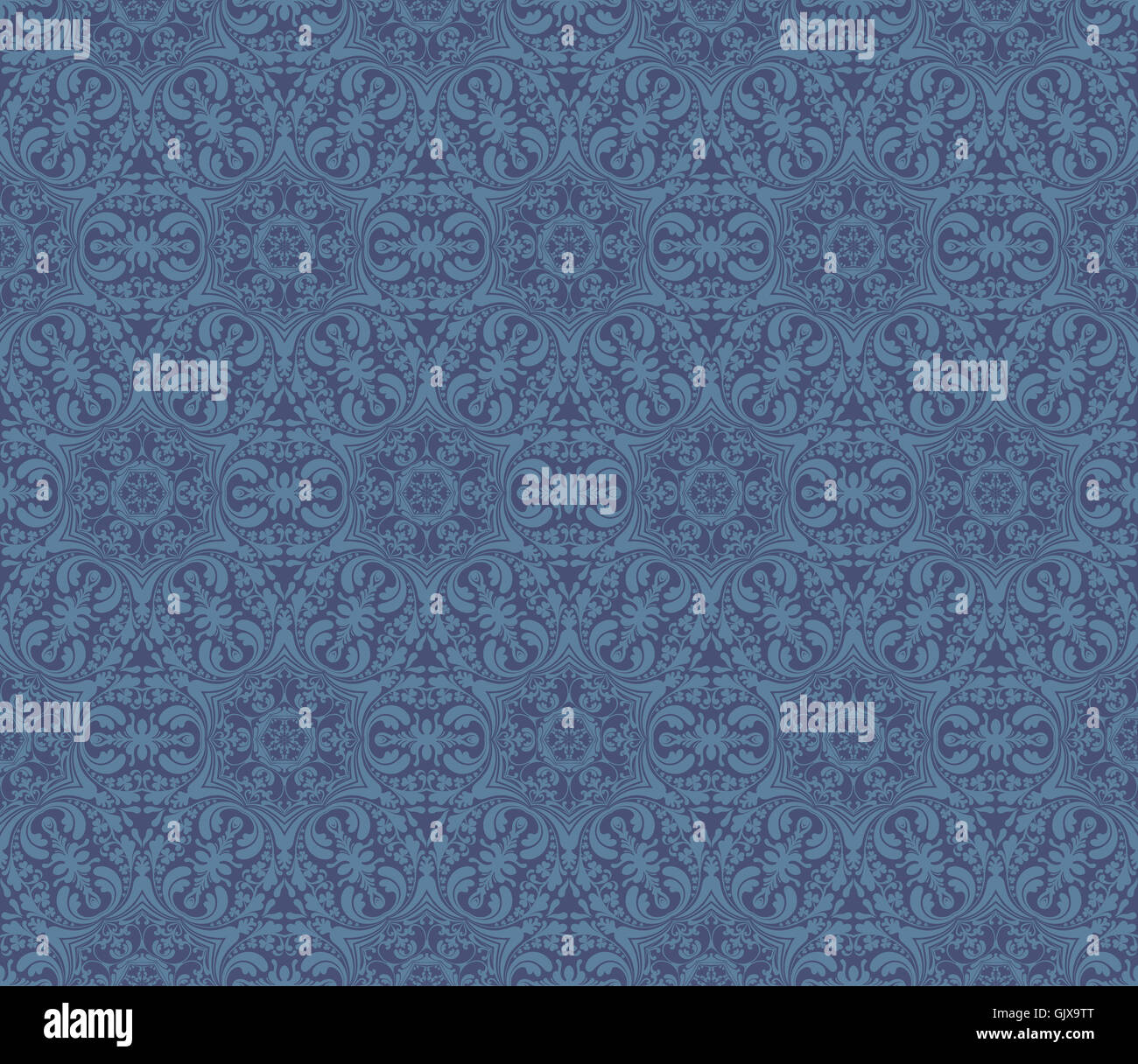 Seamless Damask pattern Stock Photo - Alamy
