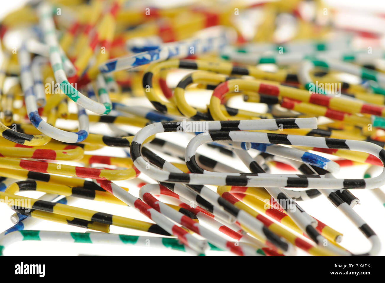 Color paper clips Stock Photo - Alamy
