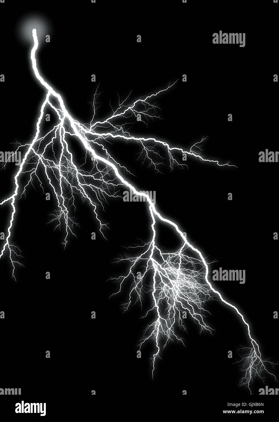 Lightning isolated 2 Stock Photo - Alamy