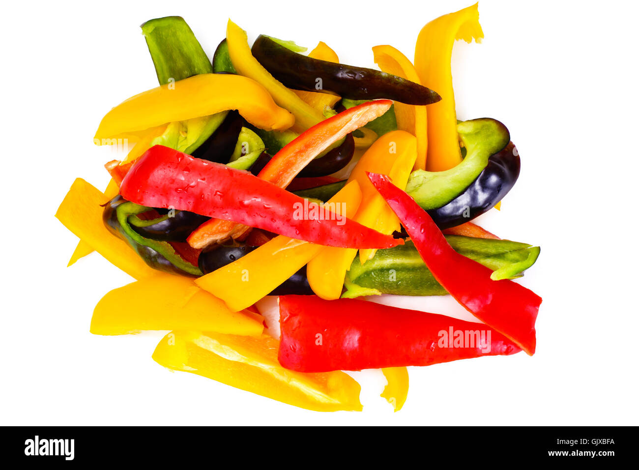 Tasty grilled yellow peppers Cut Out Stock Images & Pictures - Alamy