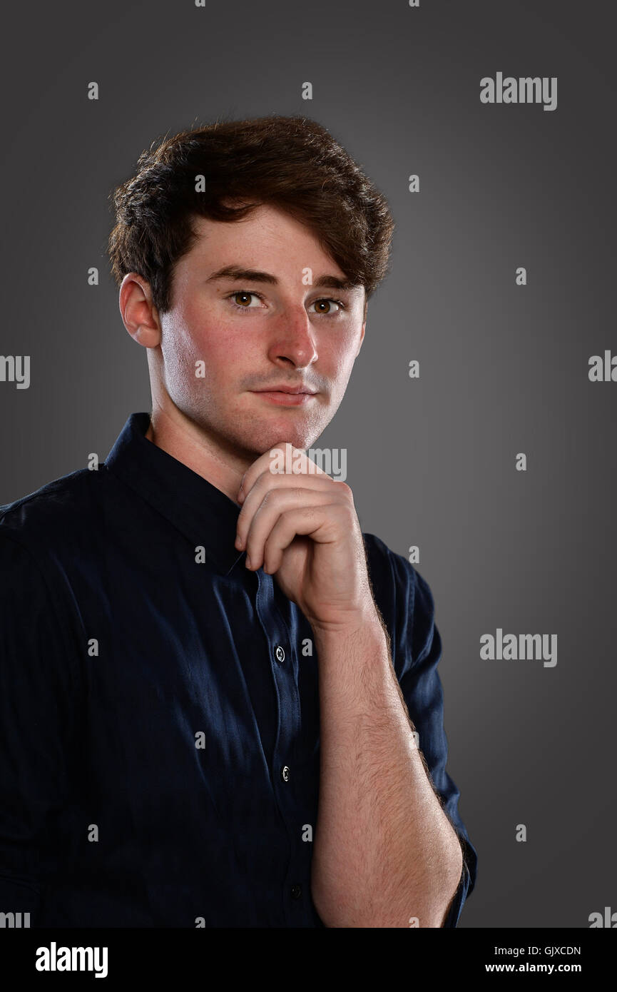 Man serious portrait young one hi-res stock photography and images - Alamy