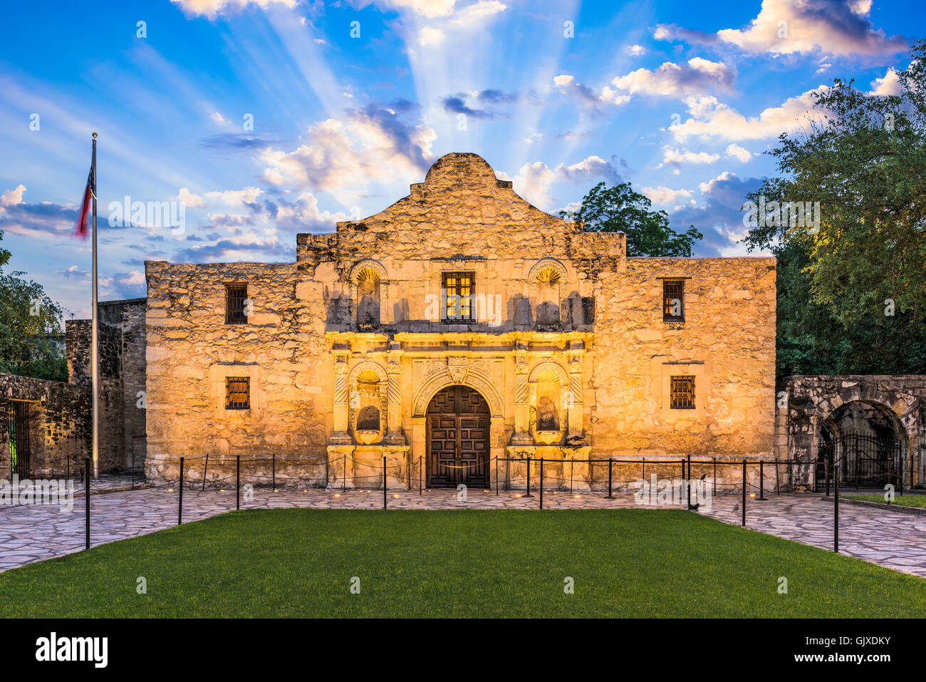 The Alamo in San Antonio, Texas, USA. Stock Photo