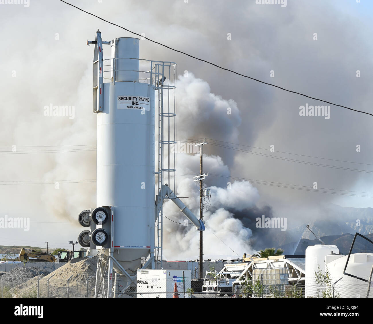 Los Angeles Firefighters battled an industrial fire at a Pick A Part ...