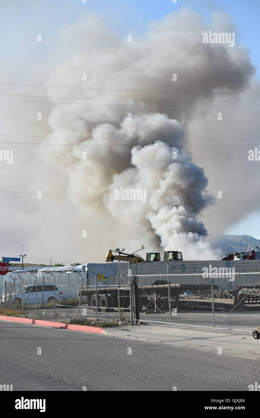 Los Angeles Firefighters battled an industrial fire at a Pick A Part ...