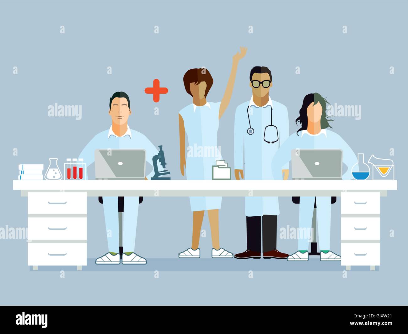 Medical Research Stock Vector