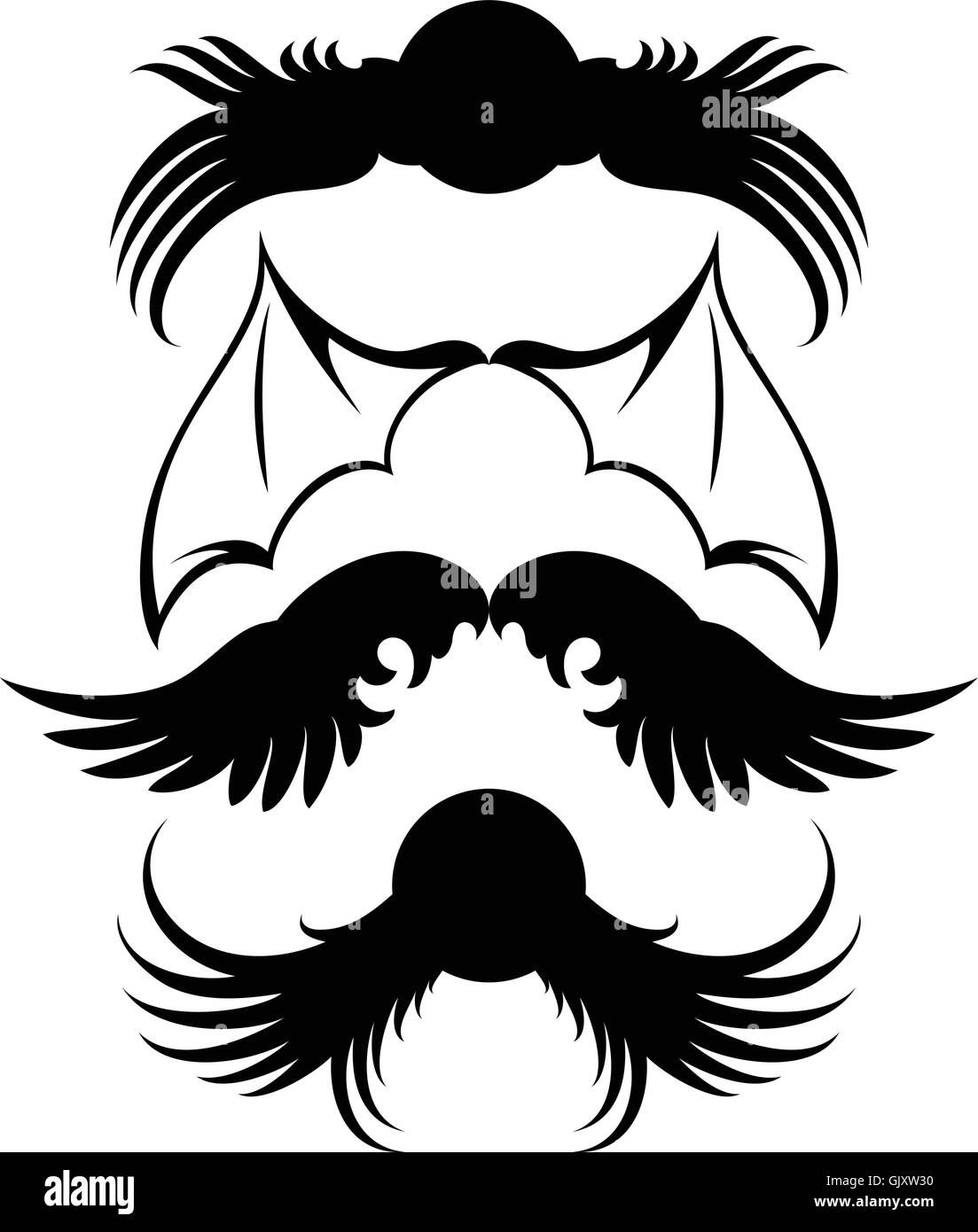 set of wings Stock Vector Image & Art - Alamy