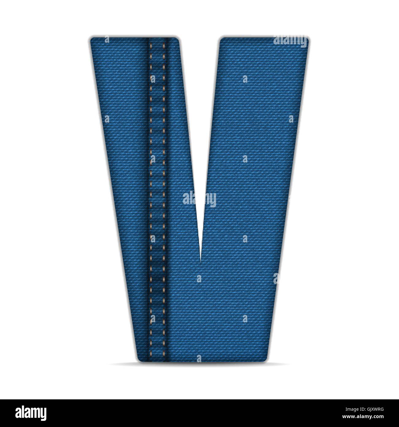 Alphabet Blue Jeans Letter Stock Vector Image & Art Alamy