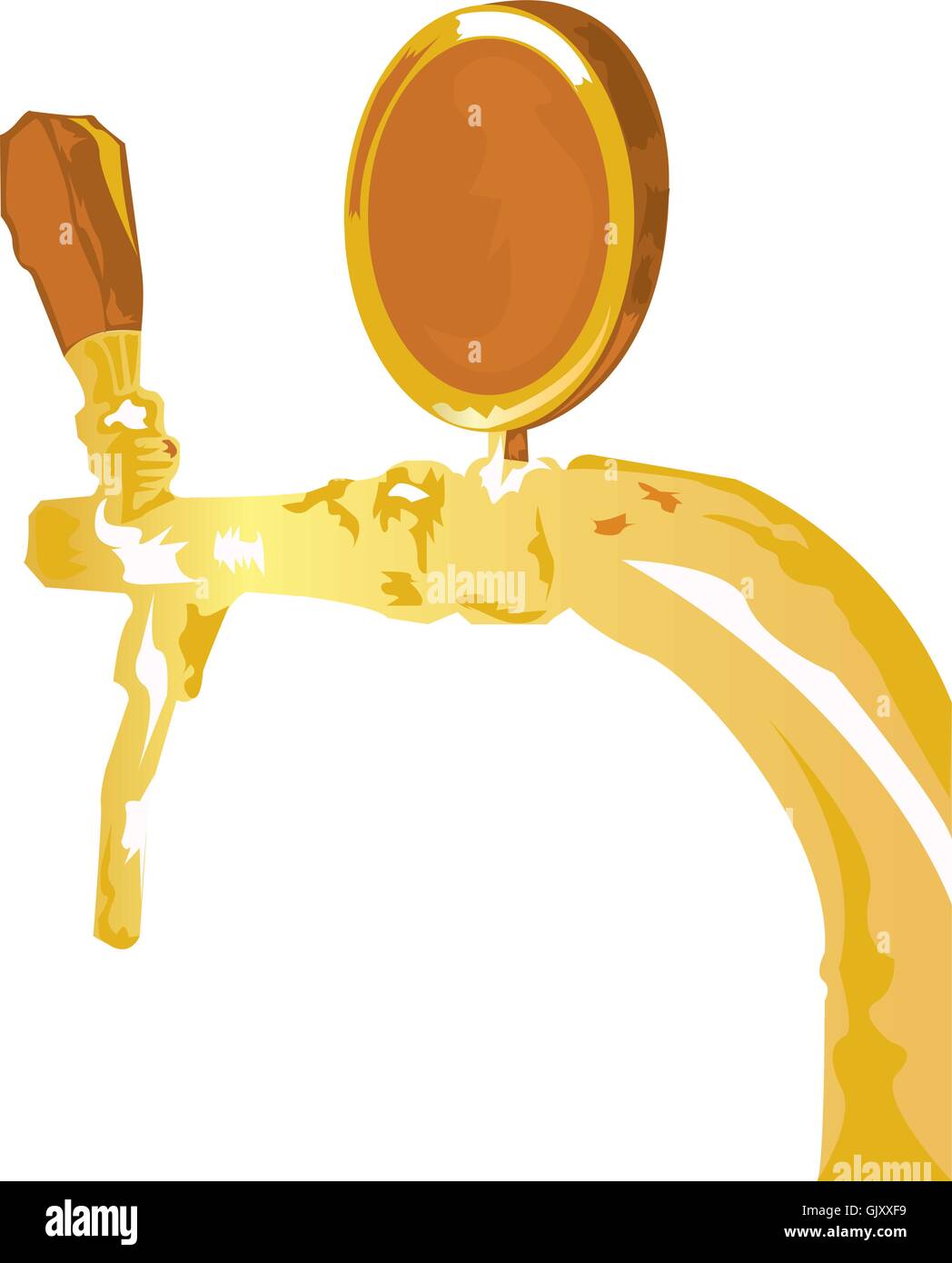 Gold taps Stock Vector Images - Alamy