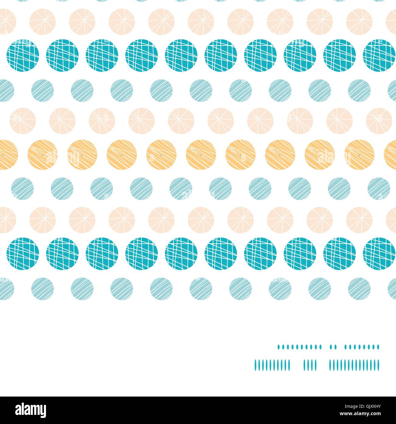 Vector Texture Circles Stripes Abstract Horizontal Frame Seamles Stock ...