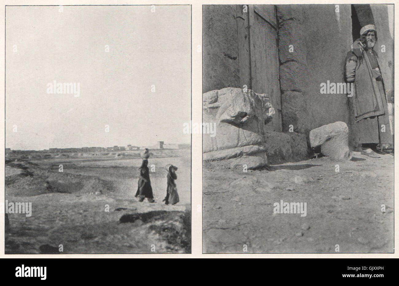 'Riblah; Egyptian capital, Riblah' by Margaret Thomas. Lebanon, old print 1908 Stock Photo