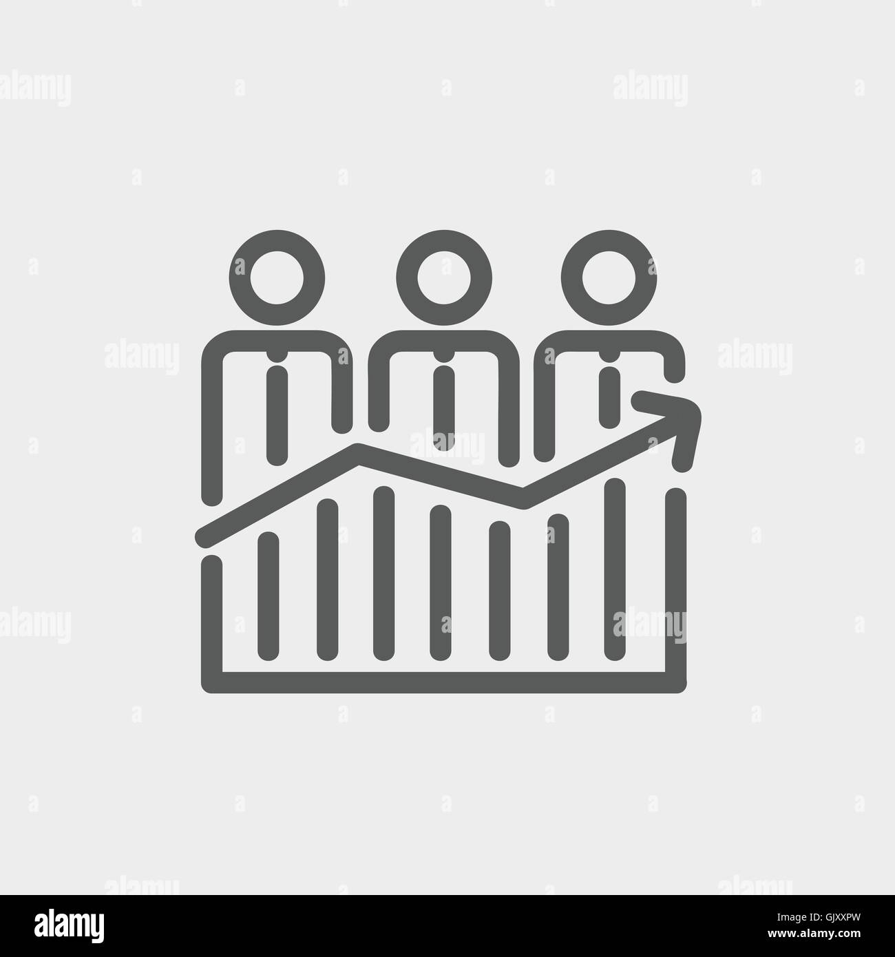 Cartoon character chart graph hi-res stock photography and images - Alamy