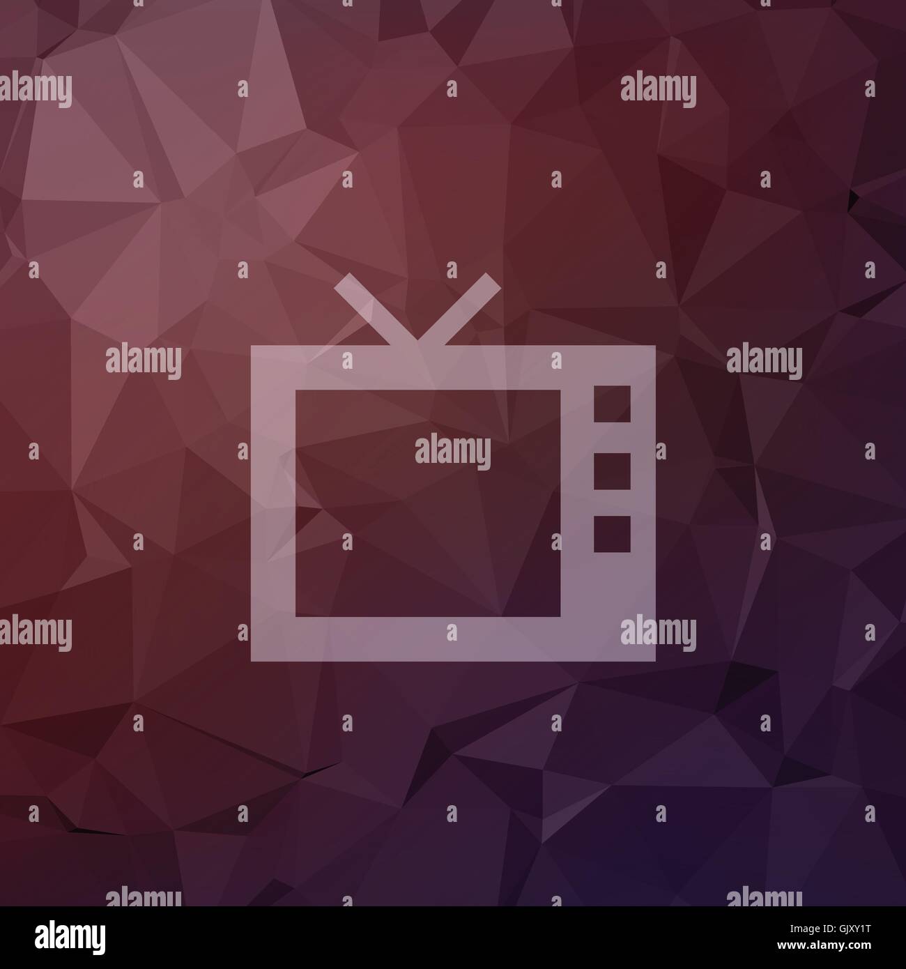 Retro television in flat style icon Stock Vector Image & Art - Alamy