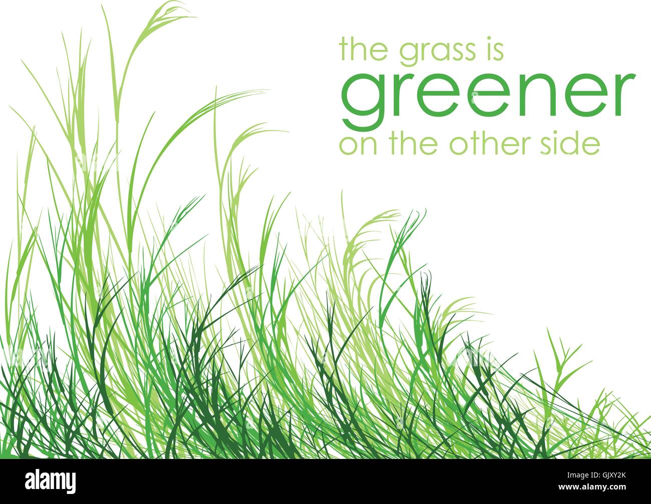 grass is greener Stock Vector Image & Art Alamy