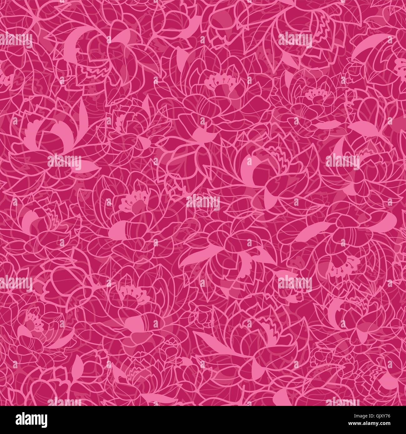 Abstract Pink Plants Seamless Pattern Background Stock Vector Image ...