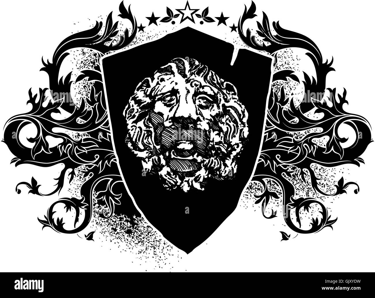 Ancient shield design hi-res stock photography and images - Alamy