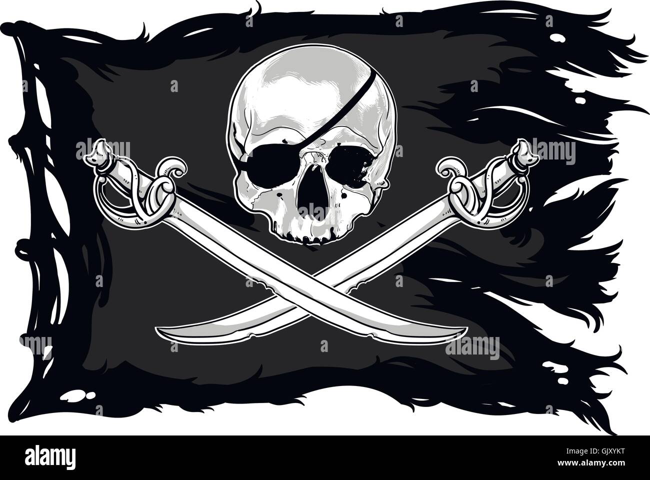 Jolly Roger Stock Vector Image Art Alamy