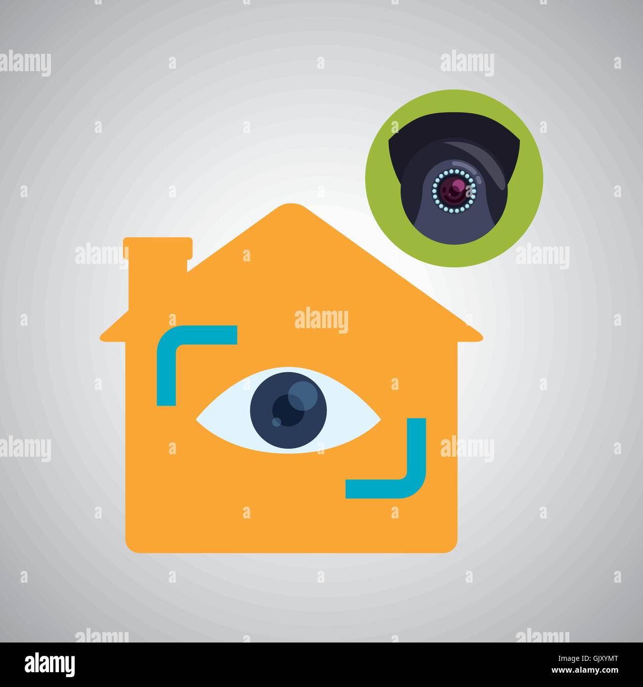 Smart house design. home icon. White background Stock Vector Image ...