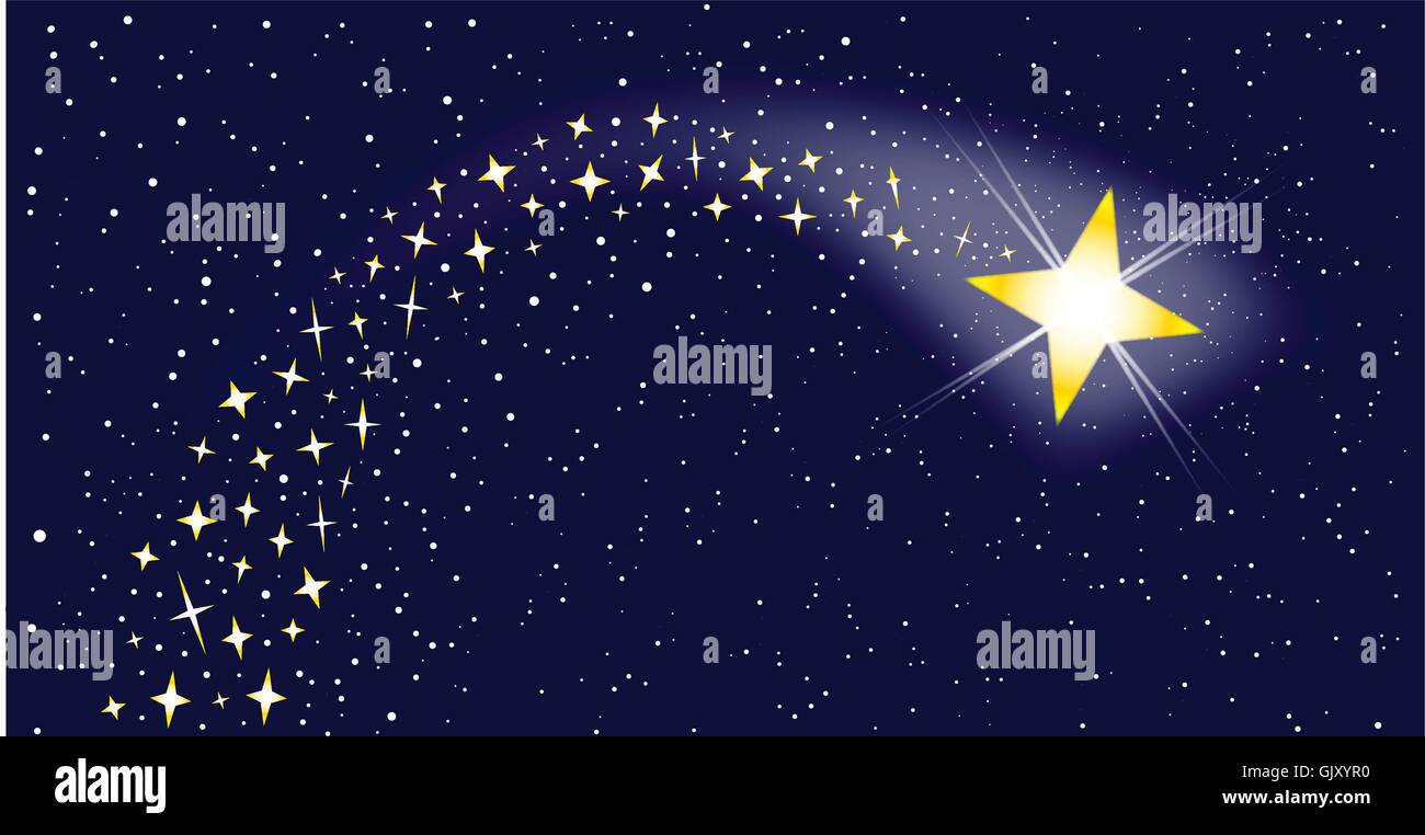 Shooting star drawing hi-res stock photography and images - Alamy
