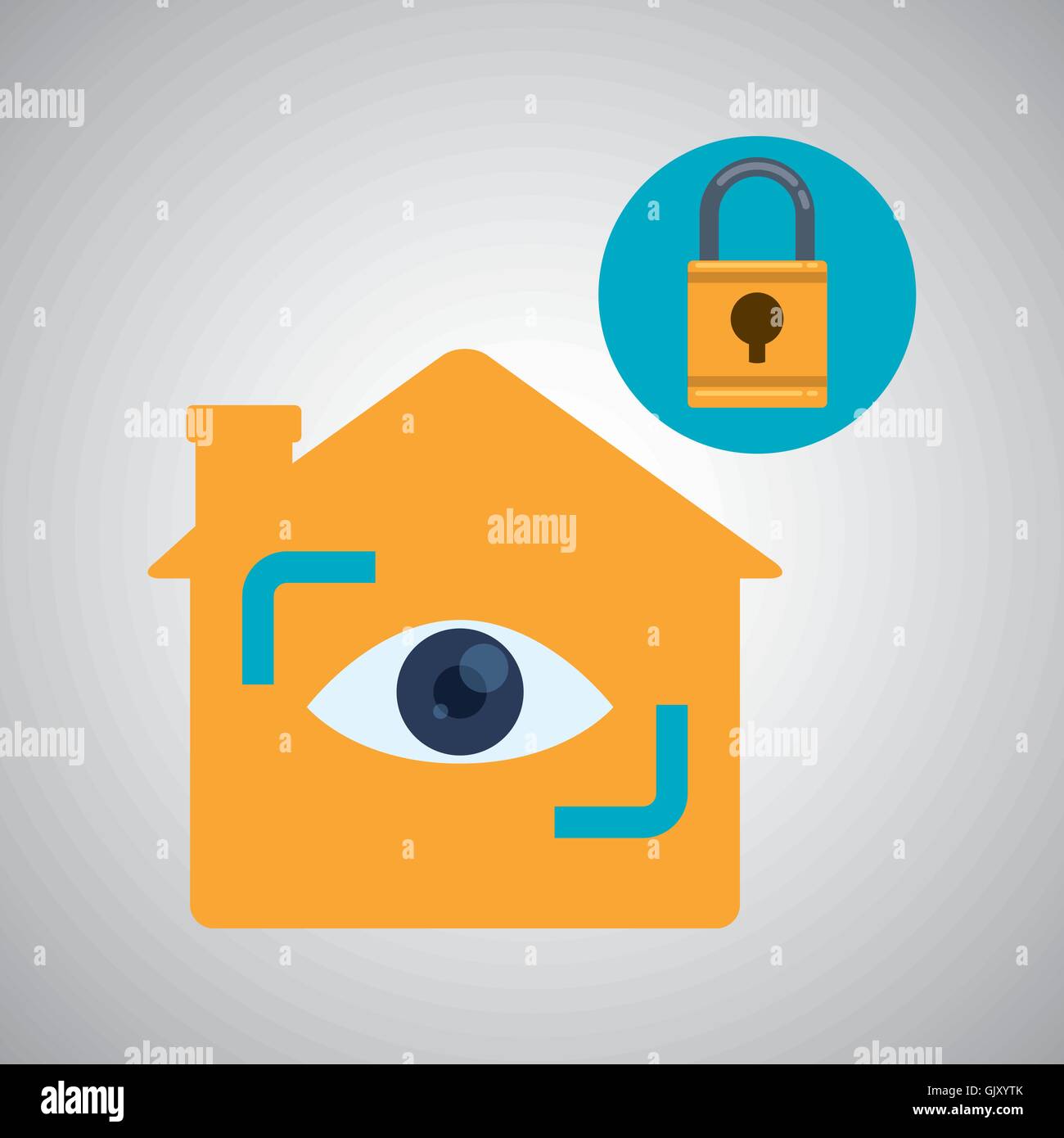 Smart house design. home icon. White background Stock Vector Image ...