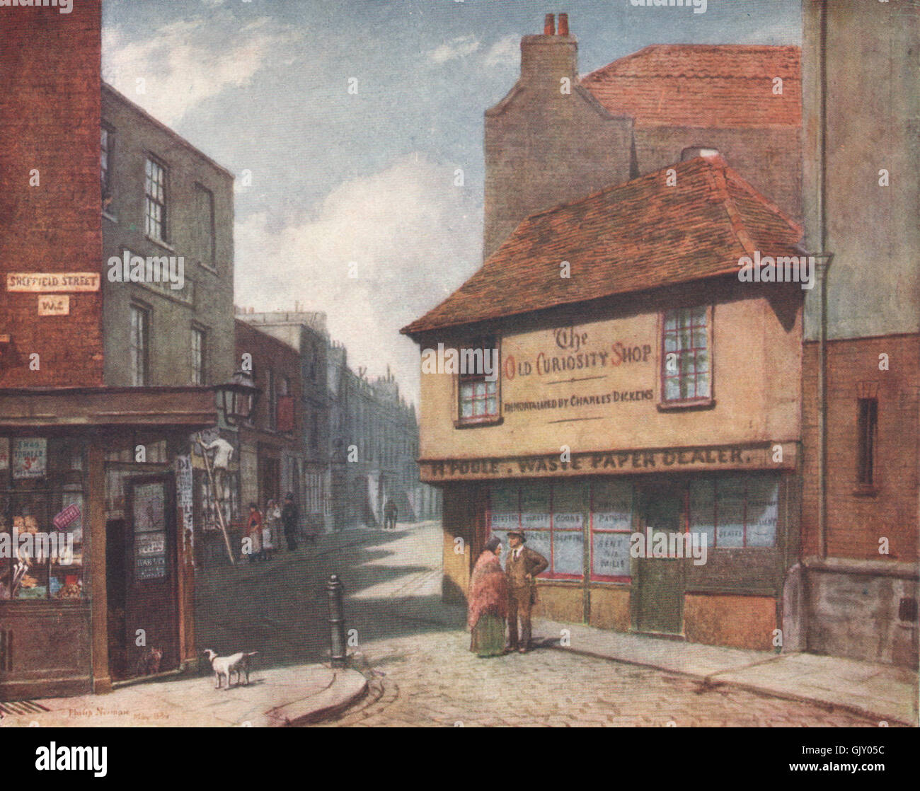 Old Curiosity Shop, Portsmouth Street, 1884. Philip Norman. Vanished London 1905 Stock Photo