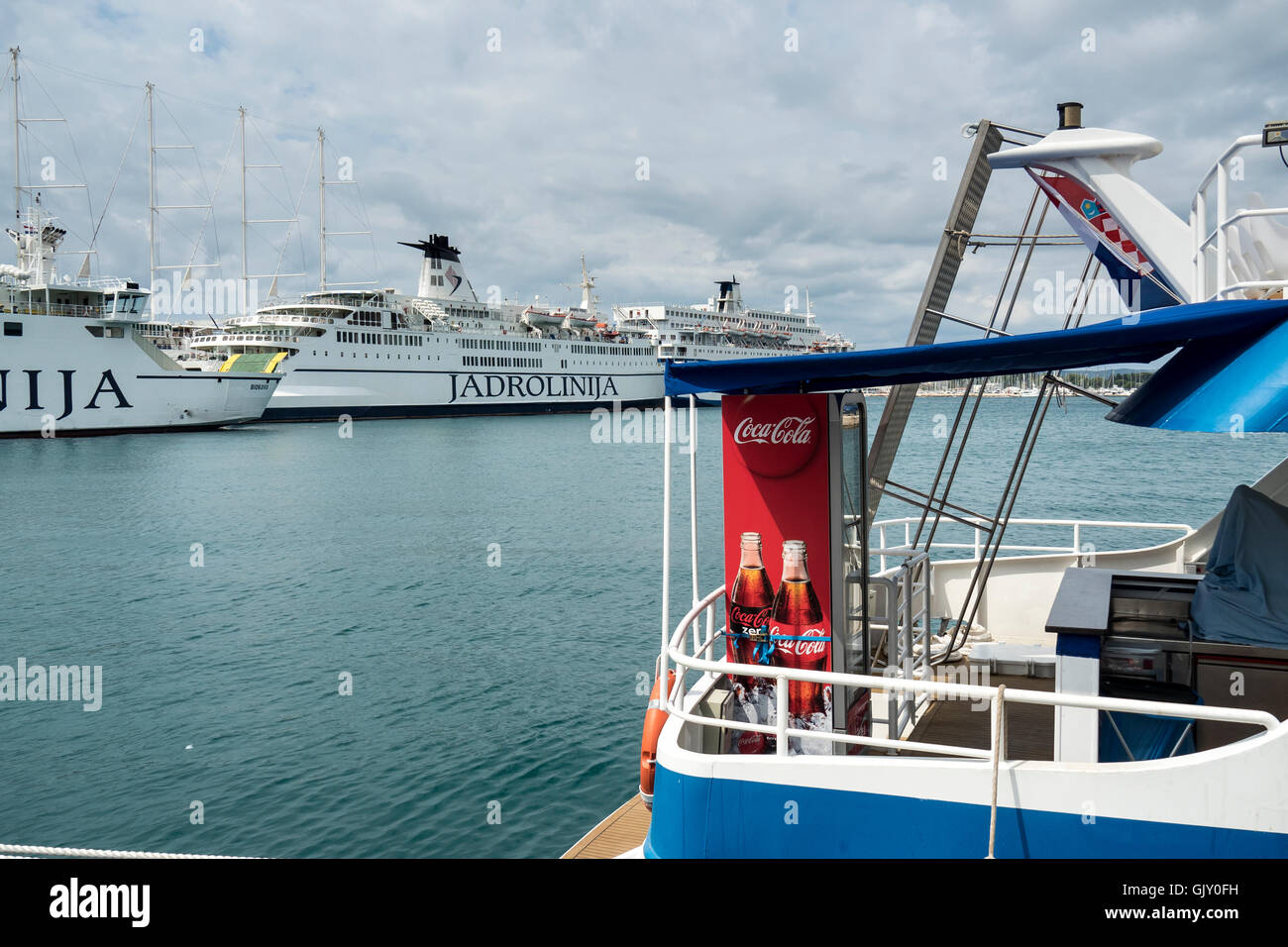 Ferry Terminal, Split, Croatia, Dalmatian Coast Stock Photo Alamy