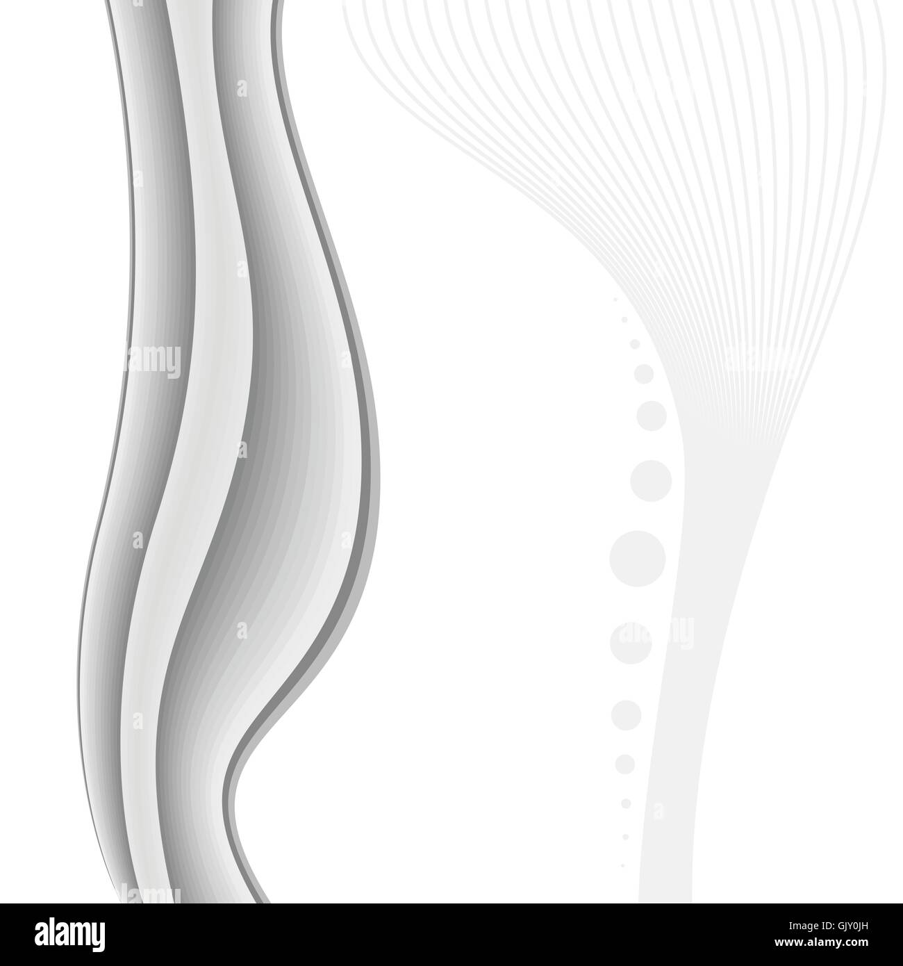Abstract water wave frame vector Black and White Stock Photos & Images ...