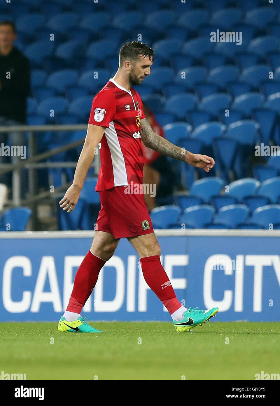Blackburn Rovers' Shane Duffy leaves the field of play after being Stock  Photo - Alamy
