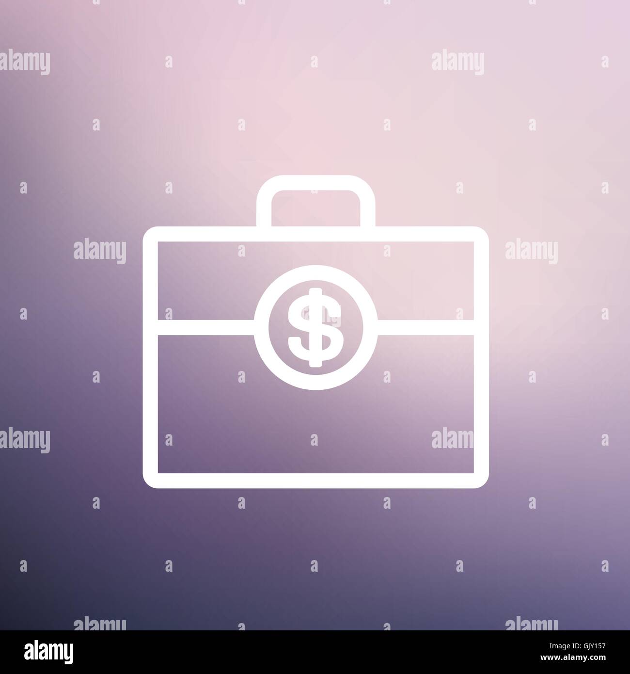 Money suitcase thin line icon Stock Vector Image & Art - Alamy