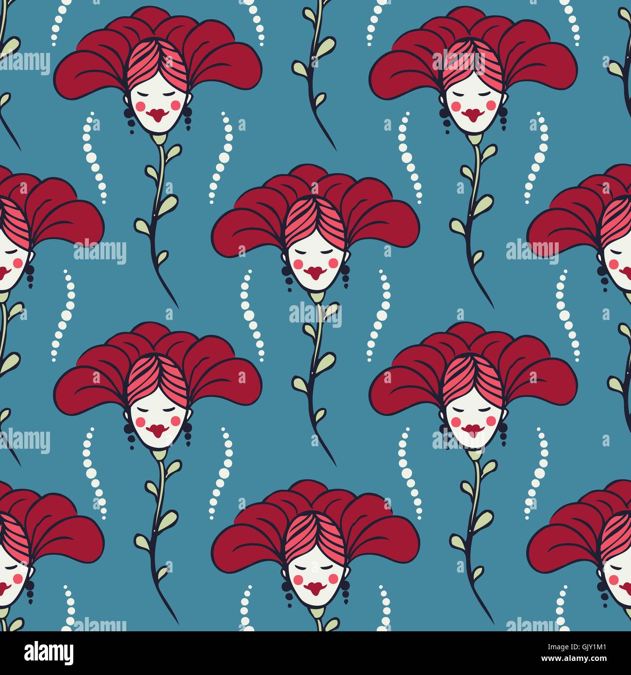 blue spring or summer seamless pattern Stock Vector Image & Art - Alamy