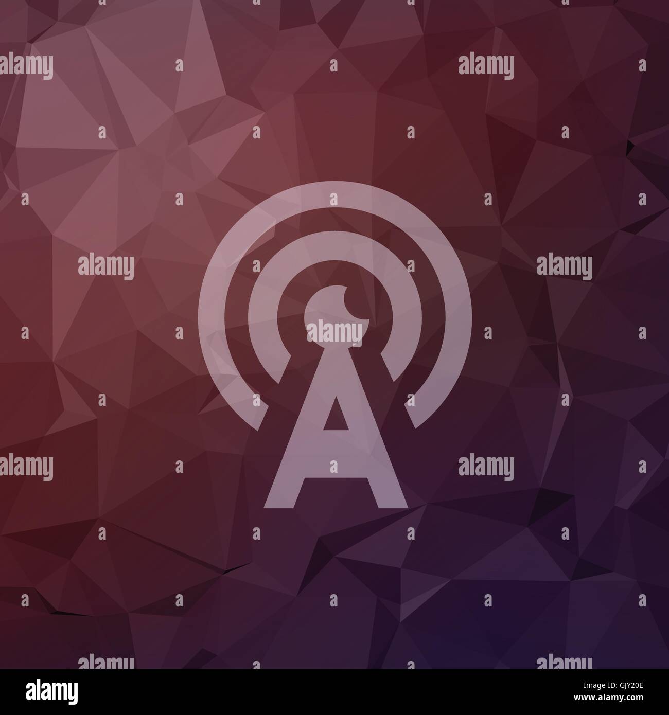 Antenna in flat style icon Stock Vector Image & Art - Alamy