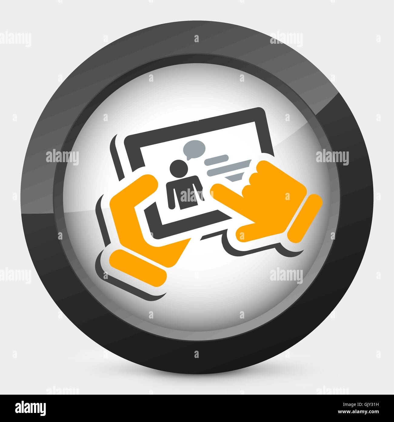 Chat tablet icon Stock Vector Image & Art - Alamy