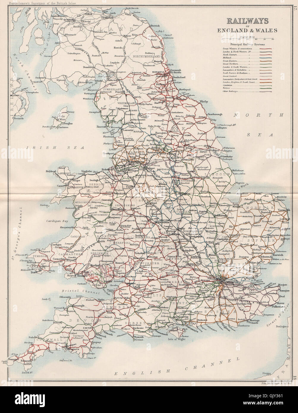 ca. 1900 map of the Colorado Midland Railway, unfortunately cropped at the  edges . circa 1900 337 Colorado Midland Railway map Stock Photo - Alamy