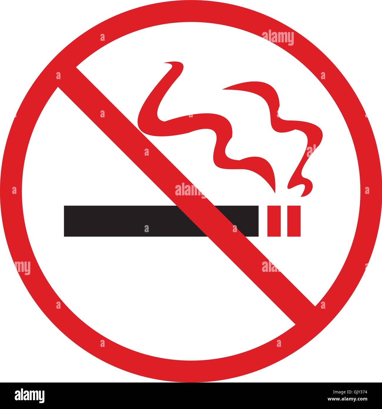 No smoking rules Stock Vector Images Alamy