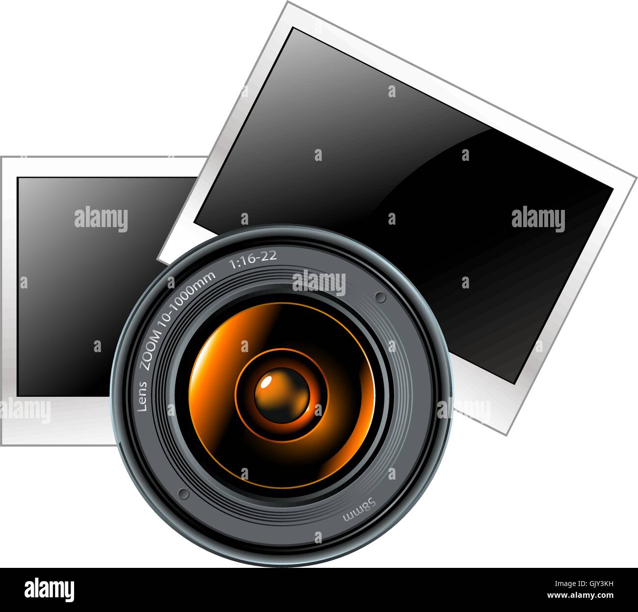 lens with photo frames Stock Vector Image & Art Alamy