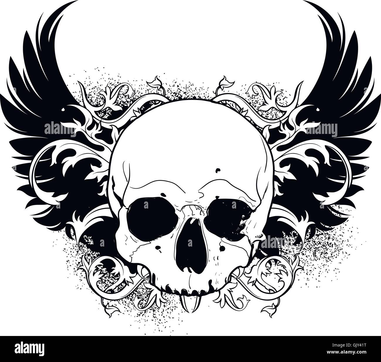 human skull decorative Stock Vector Image & Art - Alamy