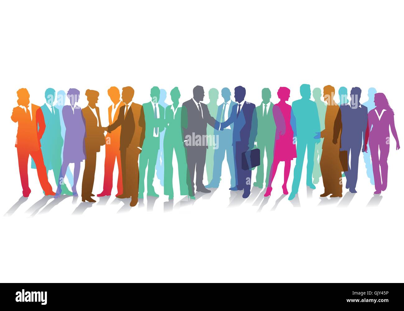meeting contacts Stock Vector